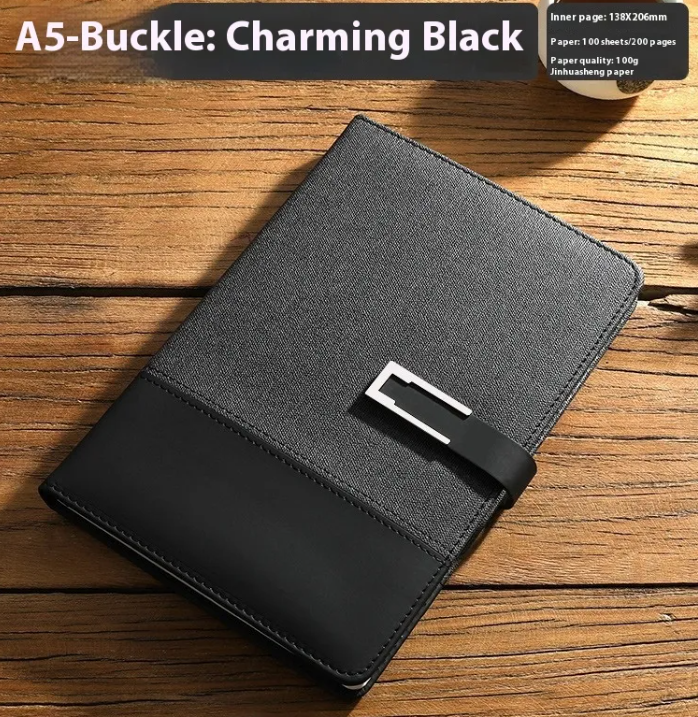 Premium Soft Leather Business Notebook Gift Set