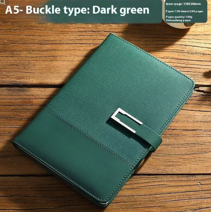 Premium Soft Leather Business Notebook Gift Set
