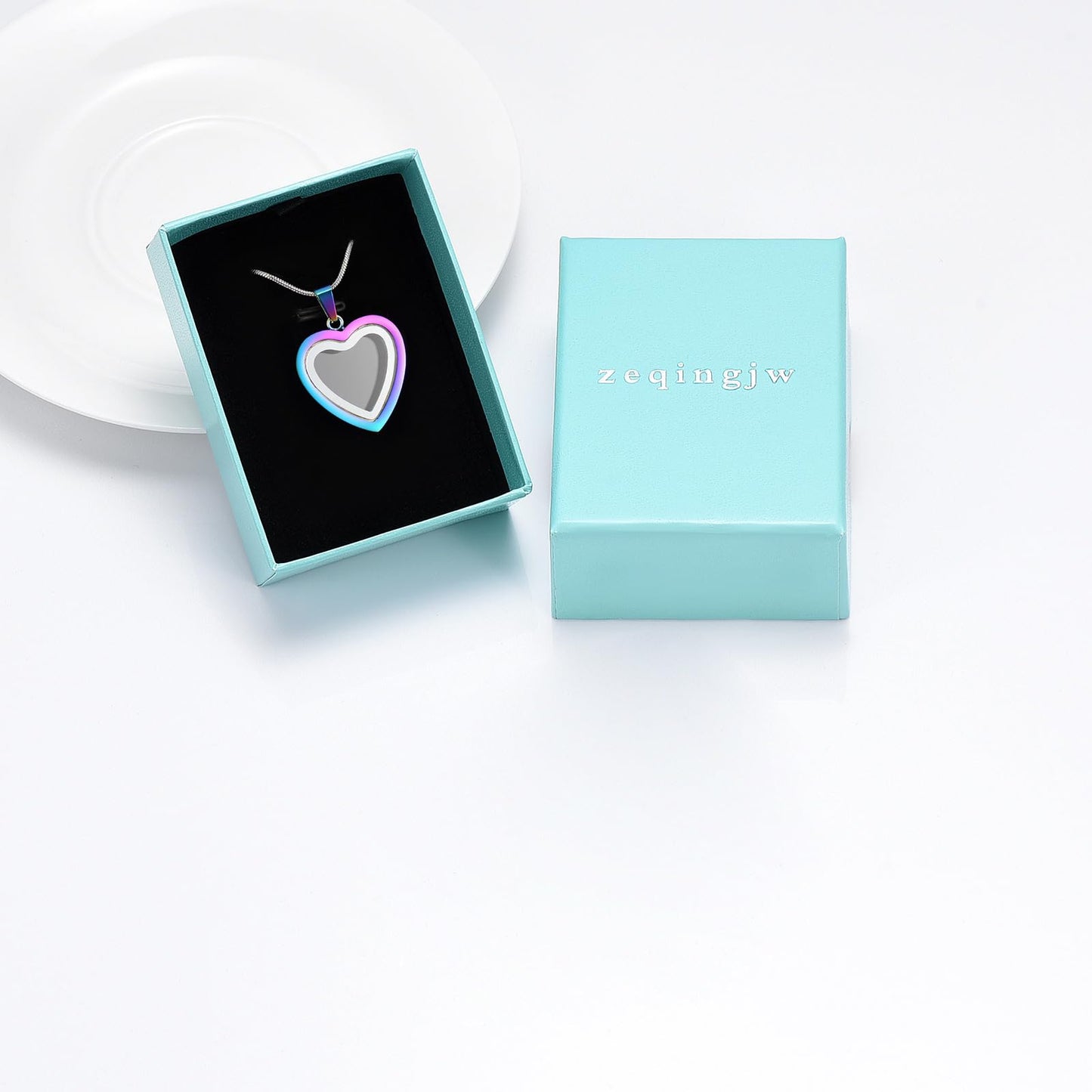 Glass Heart Cremation Urn Necklace – Memorial Keepsake Jewelry for Ashes