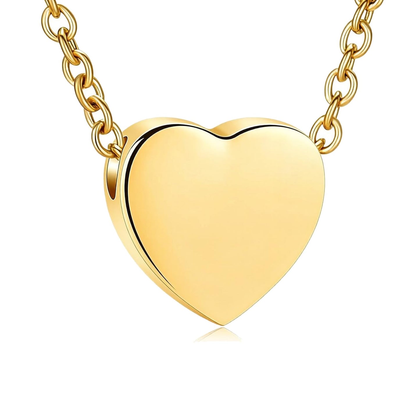 Glass Heart Cremation Urn Necklace – Memorial Keepsake Jewelry for Ashes