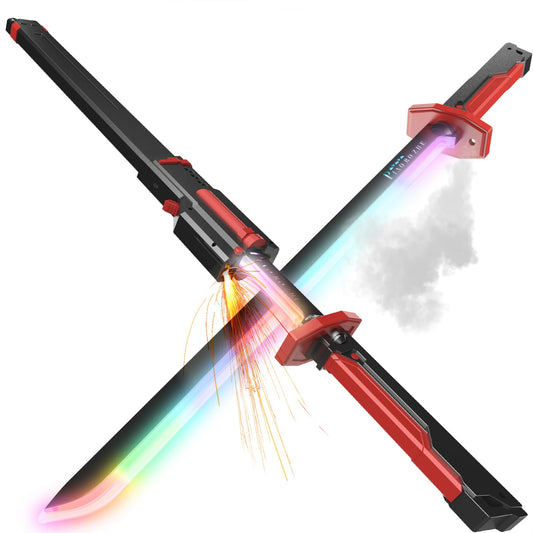 Neon LED Spark Sword with Sound & Fog Effect