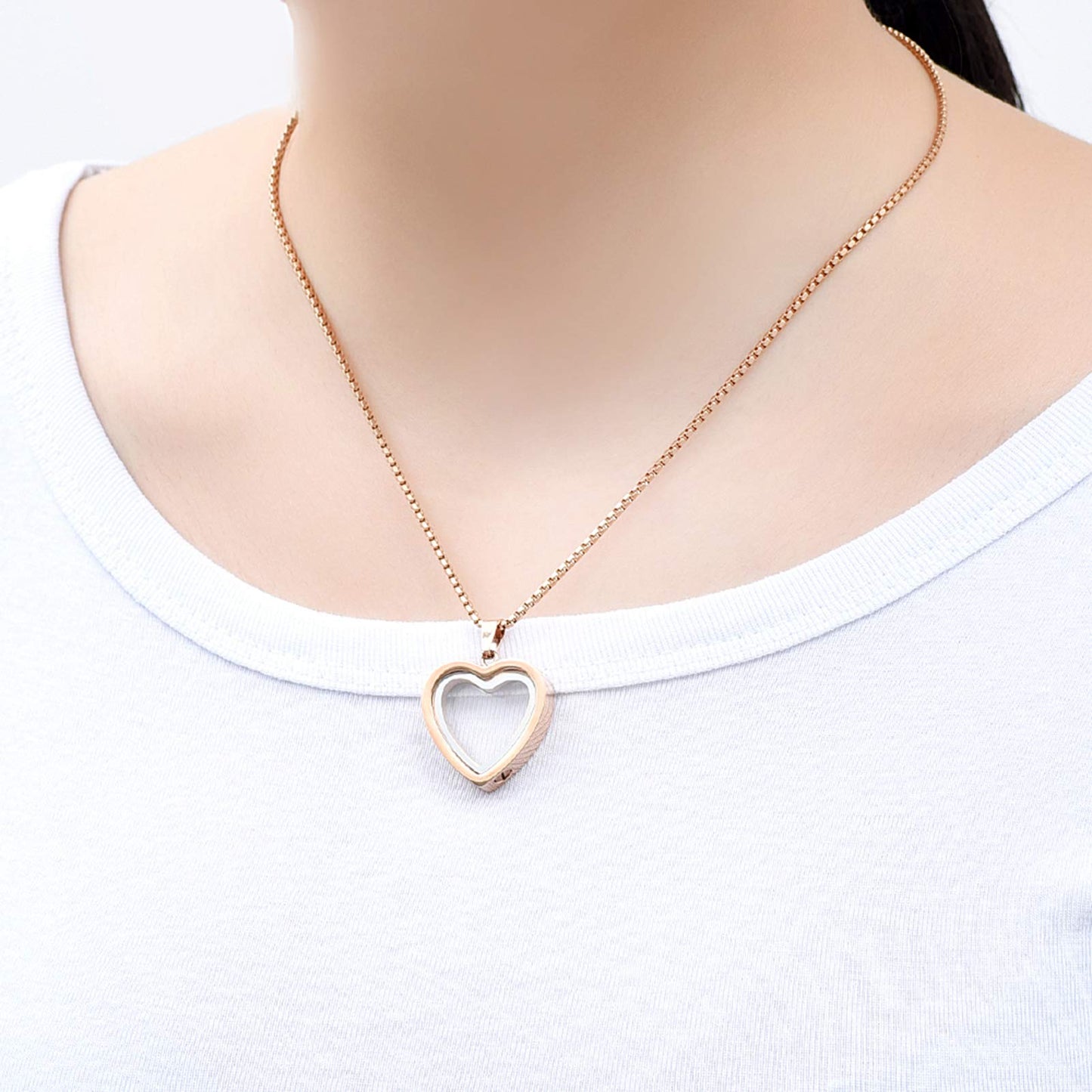 Glass Heart Cremation Urn Necklace – Memorial Keepsake Jewelry for Ashes