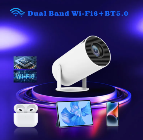 Mini Portable Projector – 4K HD Smart Projector for Movies, Gaming & Outdoor Use