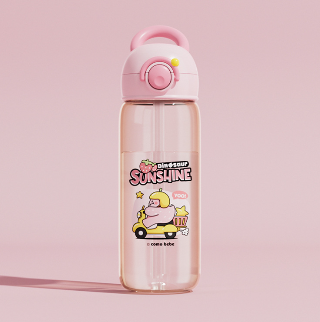 Kids Whale Water Bottle – Leakproof Tritan Sippy Cup with Cartoon Design