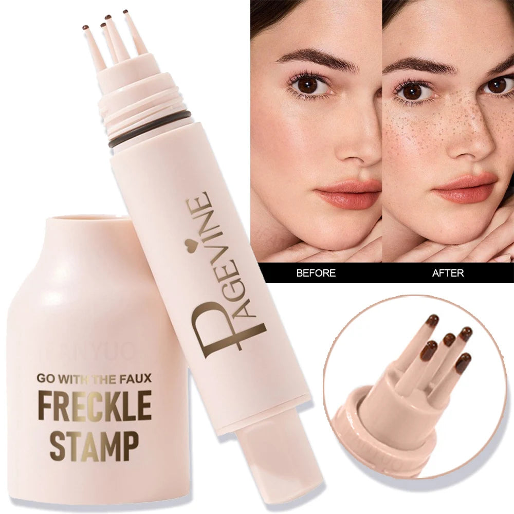 5-Dot Freckle Stamp Pen – Waterproof Natural-Look Beauty Marker