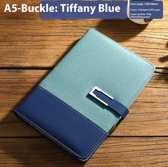 Premium Soft Leather Business Notebook Gift Set