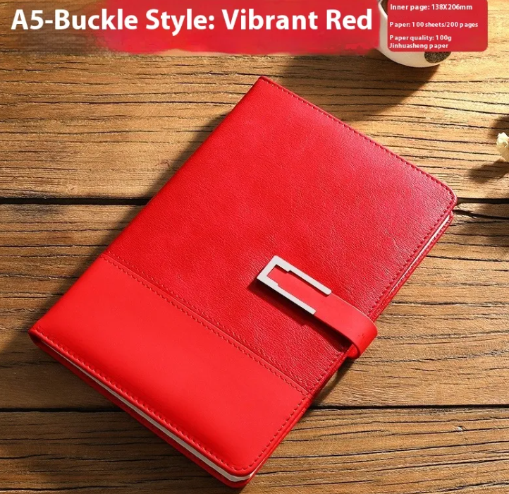 Premium Soft Leather Business Notebook Gift Set